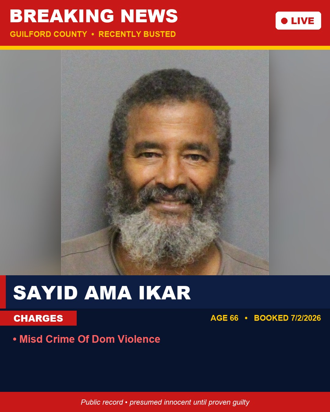 SAYID AMA IKAR booking photo